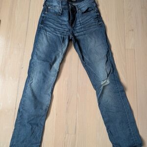 Express Blue Women's Jeans Skinny Mid Rise